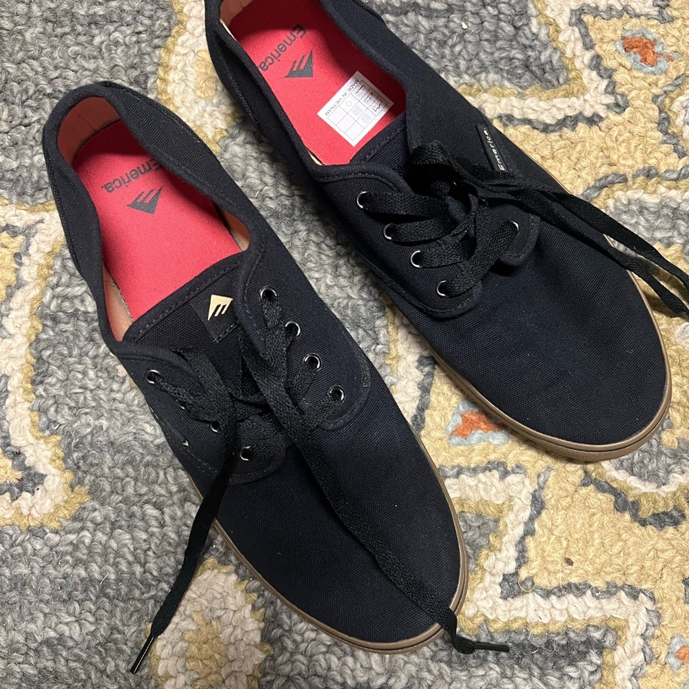 Vintage Emerica “Wino Cruiser” Black Canvas Shoes- Men’s Size 10